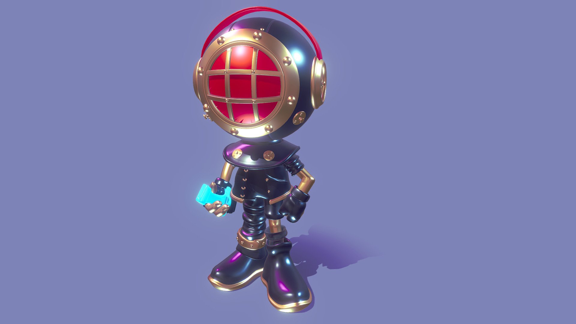 toy - Diver - 3D model by dingfangqiang 3d model