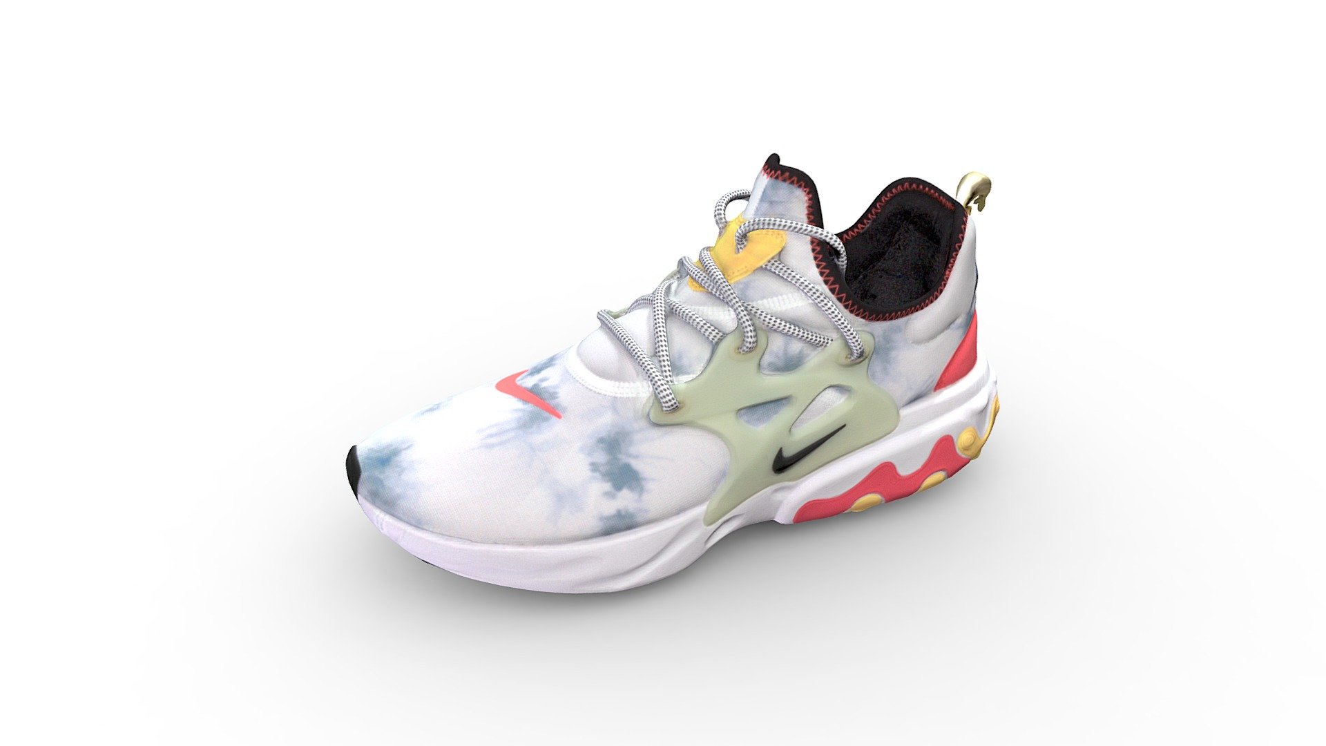 3D Scans of a Nike React Presto

The Nike React Presto brings psychedelic feels to your feet. Nike React foam delivers an expressive look with a lightweight, bouncy feel and a whole lot of personality.




Shown: Multi-Color/Pistachio Frost/White/Black

Style: CW7303-900
 - Nike React Presto - Buy Royalty Free 3D model by chrisprice 3d model