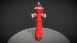 Fire Hydrant VAG NOVA 1885 (Low-Poly Version) pipe, exterior, urban, elements, water, hydrant, old, fire-hydrant, feuerhydrant, vis-all-3d, 3dhaupt, software-service-john-gmbh, 1885, street, vag-nova-1885, low-poly-version