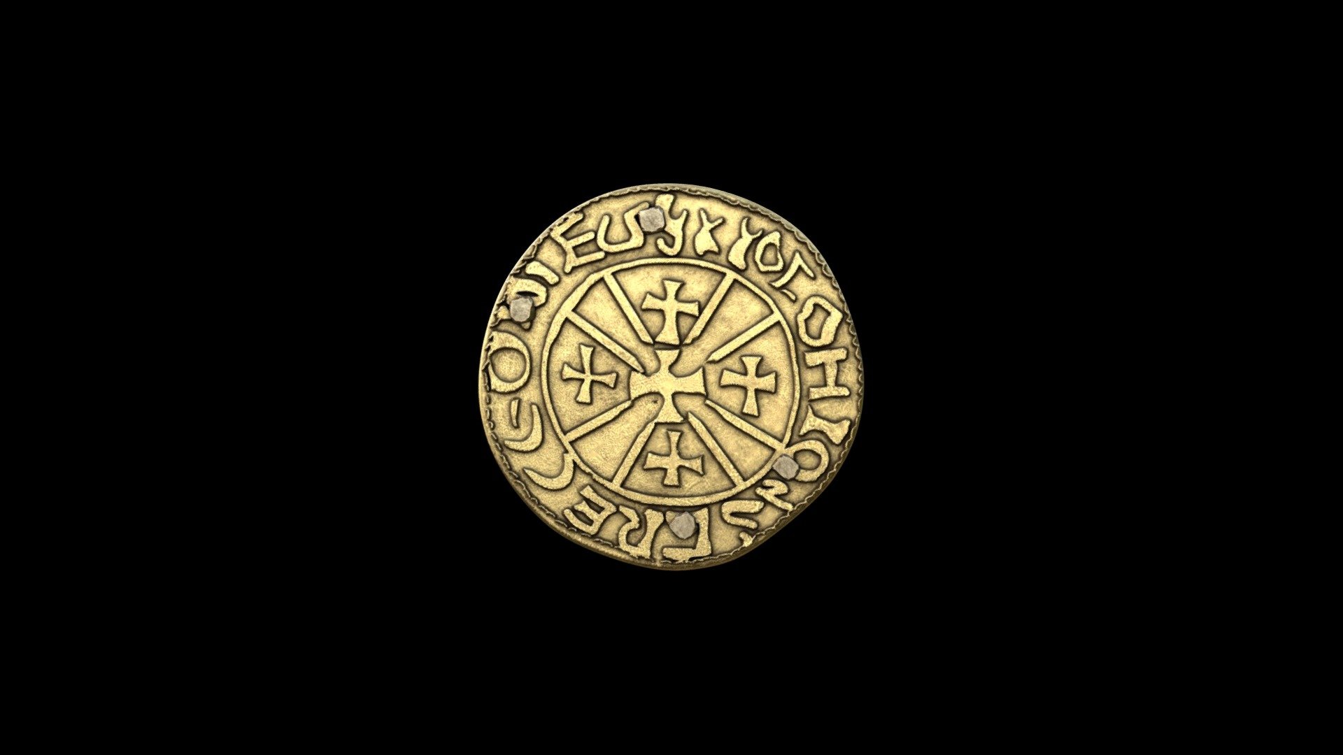 This digital reconstruction depicts an early medieval brooch found in 2022 by a metal detectorist in Wiltshire - United Kingdom.  The brooch was made using a coin (penny) dating to the early 1050s CE during the reign of Edward the Confessor (1042-1066).

Interestingly it was the reverse side of the coin that was displayed when the brooch was worn - presumably because it had crosses on it and as such was a form of religious badge.

For more information on this find see Current Archaeology magazine - October 29 2023 - link below:

https://the-past.com/shorts/objects/finds-tray-early-medieval-brooch/
&lsquo;

I have not published many models on Sketchfab over the last few months because I have been busy making reconstruction models for the YouTube channel - Time Team Official - the monthly News Update videos - a great channel to watch! - Medieval coin brooch - Download Free 3D model by Andy Woodhead (@Andywoodhead) 3d model