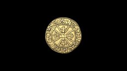 Medieval coin brooch