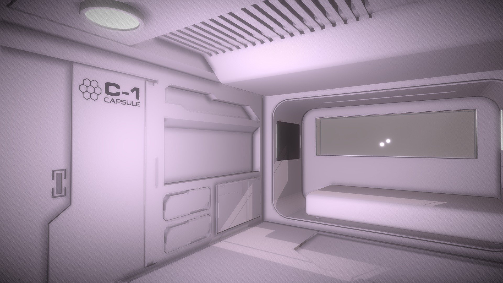 Hello guys! This is a simple sci-fi interior room. Refreshing myself with some hard surface modelling in blender. Hope you like it 3d model