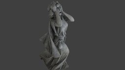 Crying Woman figure, architectural, cry, figurine, decor, statue, woman, art, stone, decoration, human, sculpture