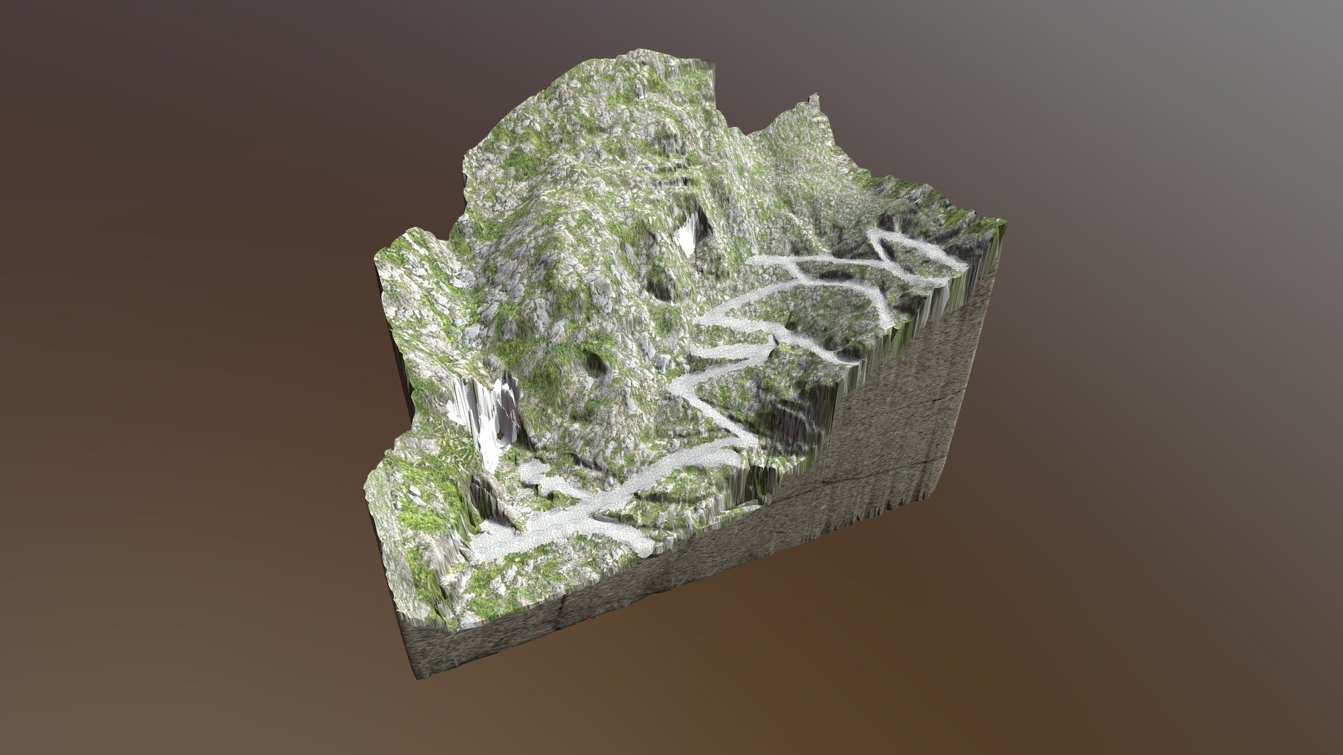 Porzione di Alpi Apuane da rilievo - Apuane - 3D model by antoniorafanelli 3d model