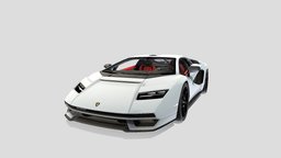 Lamborghini Countach GameReady With EngineSound lamborghini, artwork, ready, hq, unity, asset, game, vehicle, art, car, lamborghini-countach