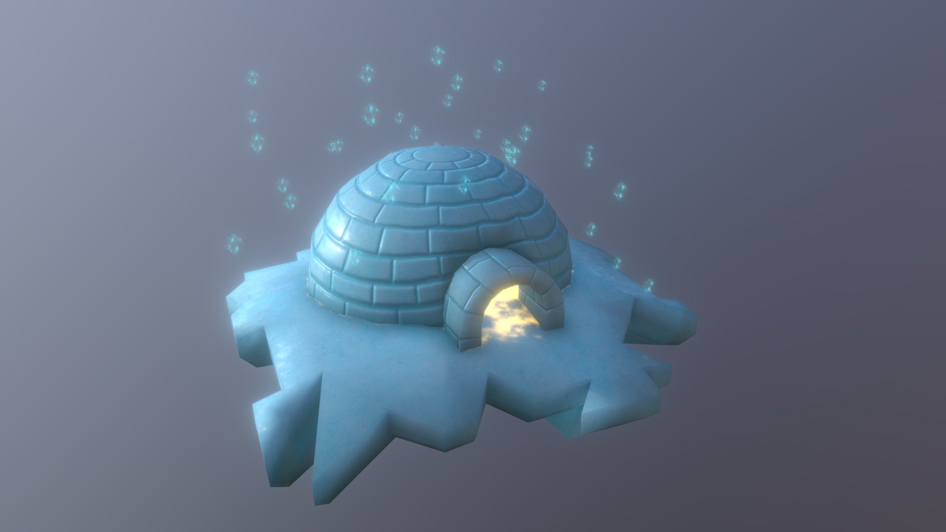 Igloo | 07 #3December 2018 Modeled in 3DsMax and texturized in Substance Painter 3d model