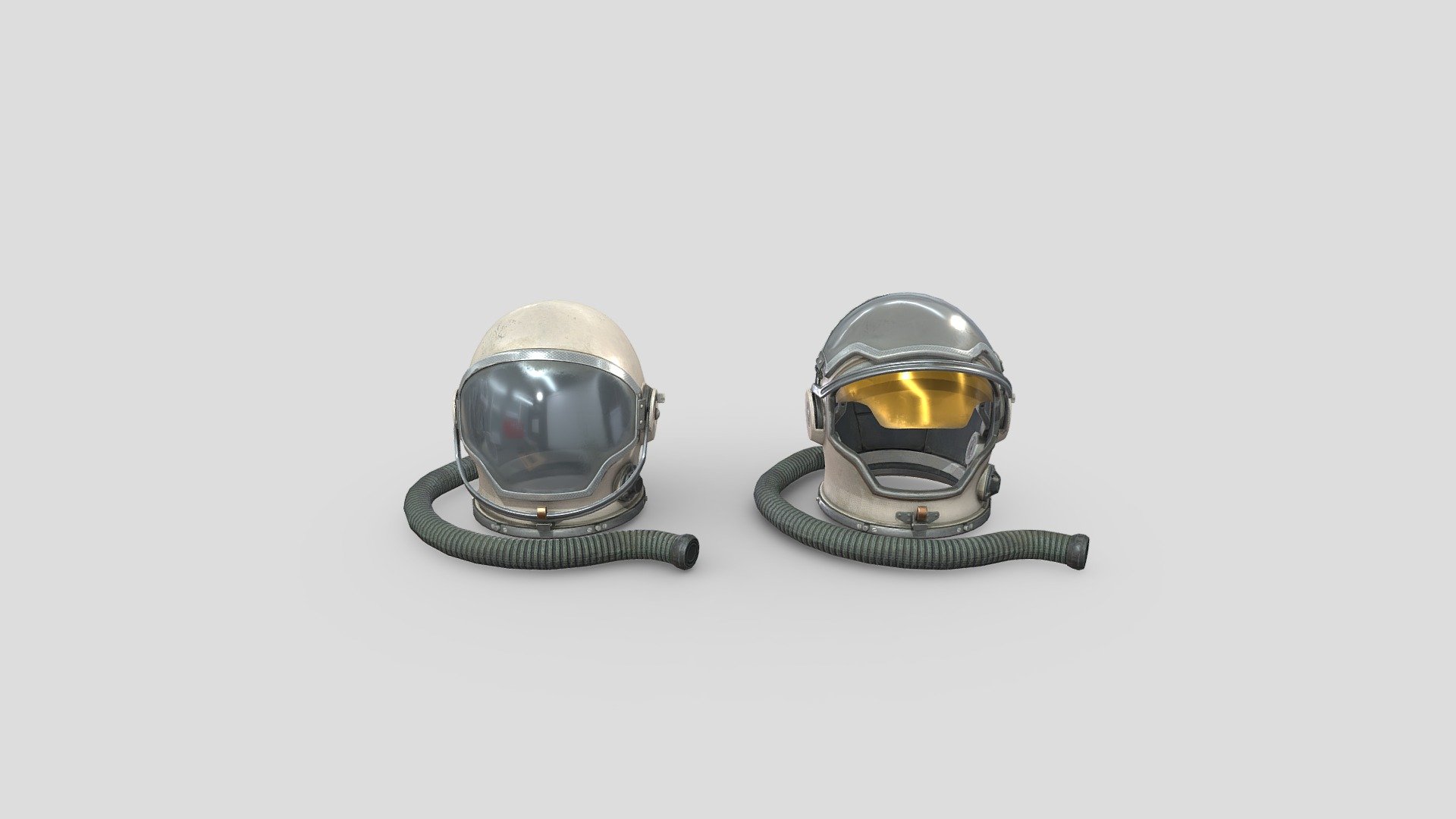 A russian inspired design helmet. Aimed to maintain original design of cosmonaut helmet and mixed it with some modern designs 3d model