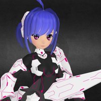 Sapphire Miyu armor, loli, mecha, manga, musume, miyu, kaleid, female, anime, fate