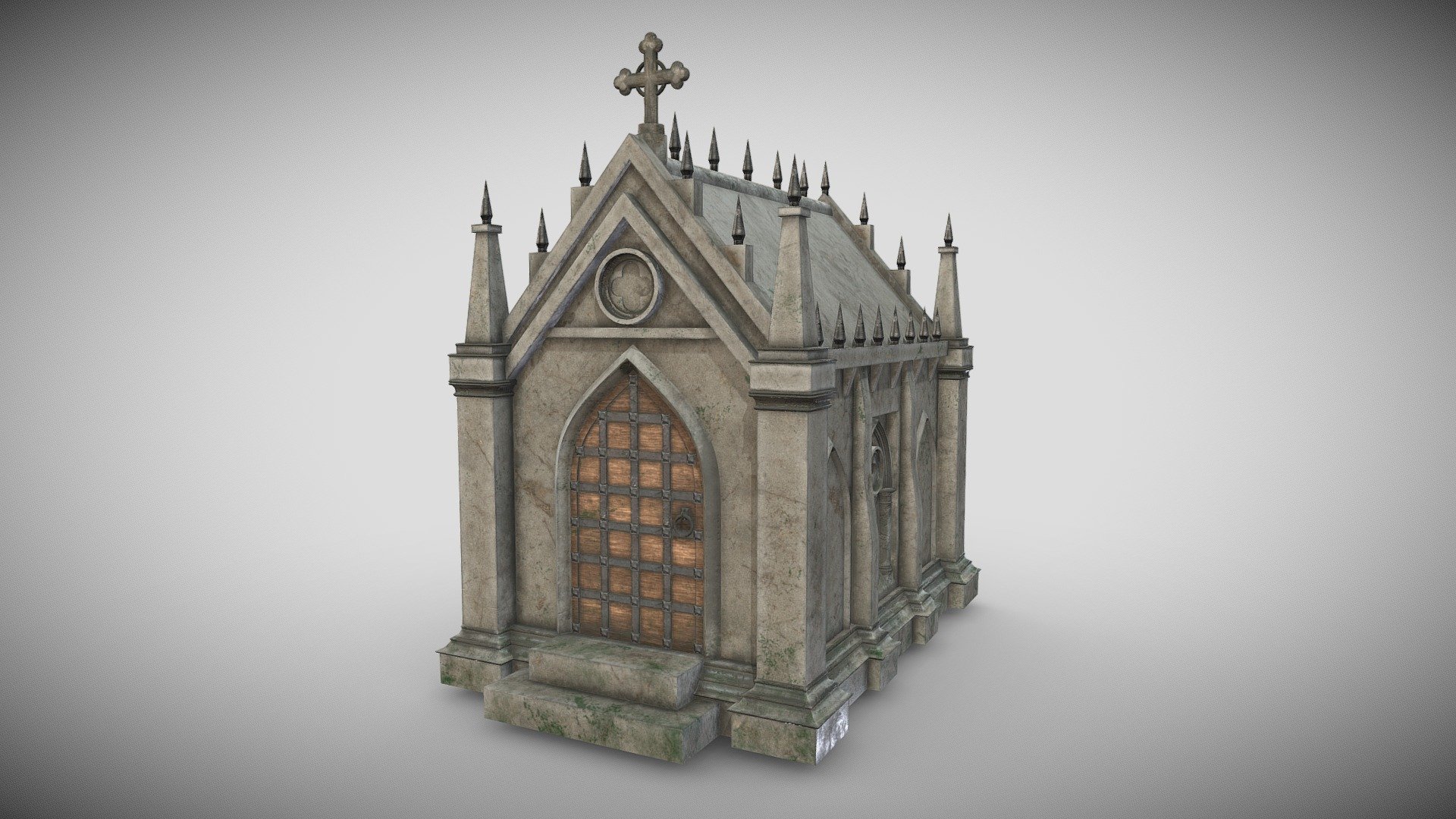 PBR Low Poly Gothic Mausoleum - Gothic Mausoleum - 3D model by Ramon Barido Navarro Lins (@Ice_Blue) 3d model