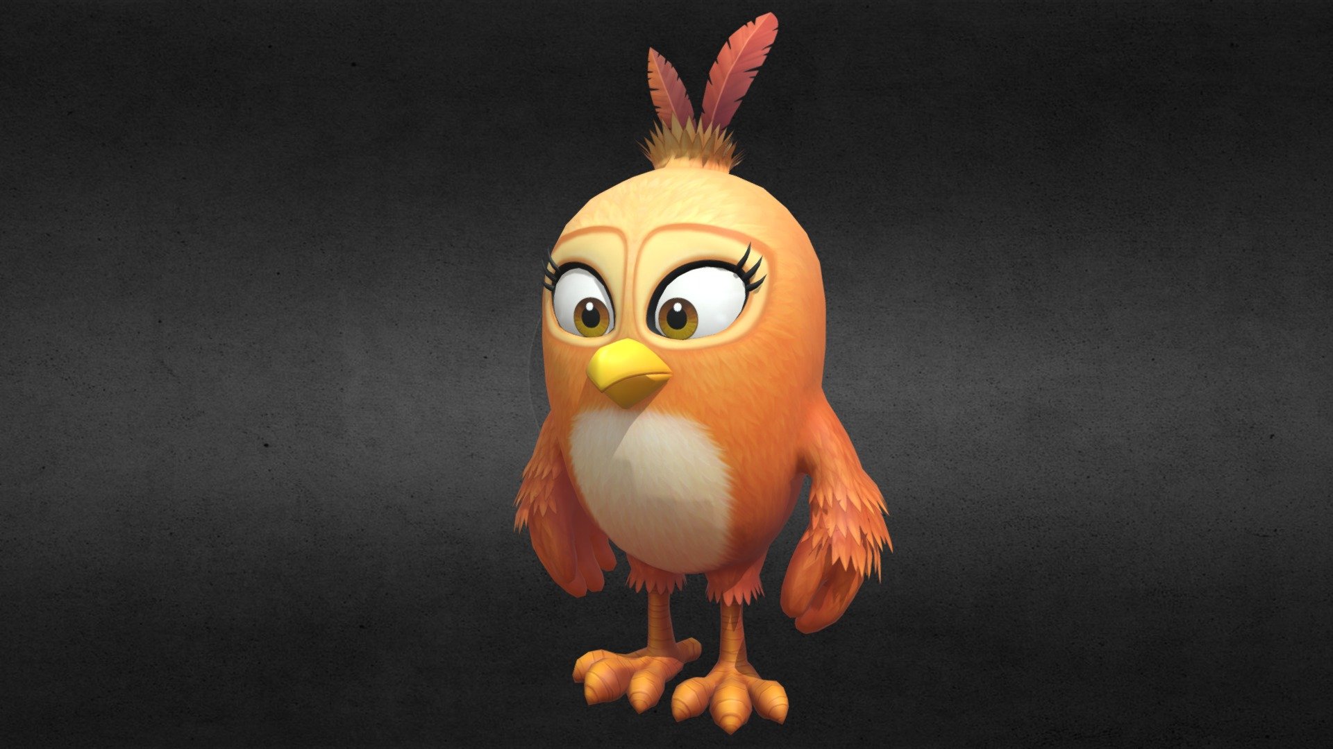 Angry Birds_Dahlia - 3D model by Amelia Lin (@amelia0714) 3d model