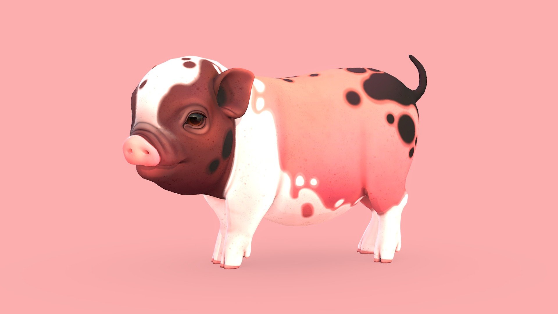 I love watching videos of piglets with the zoomies 3d model