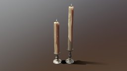 Lilac Marble CandleSticks