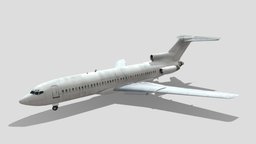 Boeing 727-100 B721 static lowpoly blank historic, mesh, boeing, airplane, 727, airliner, scenery, vintage, airport, aircraft, jet, static, fsx, xplane, scrapyard, scrapped, vehicle, msfs, derelicted