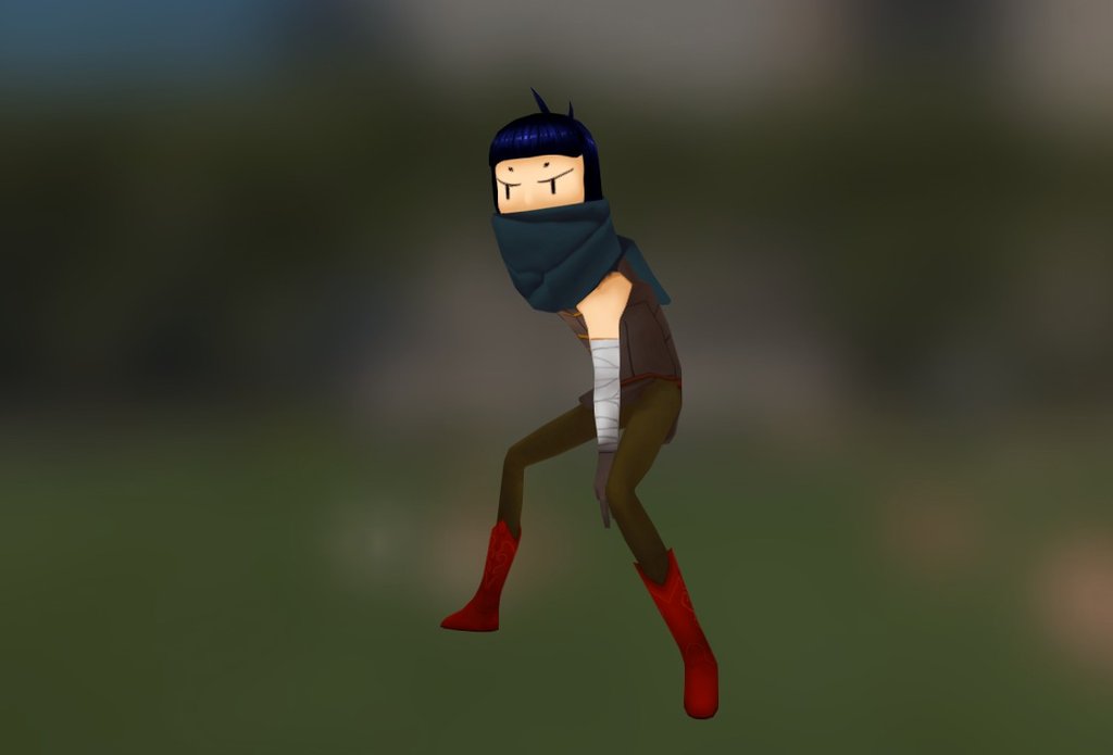This model can be purchased, mechanim and mobile ready to bring right into your Unity game:
-link removed-

A somewhat simple design for a thief type character. The model is pretty androgynous, though bordering on more female than male 3d model