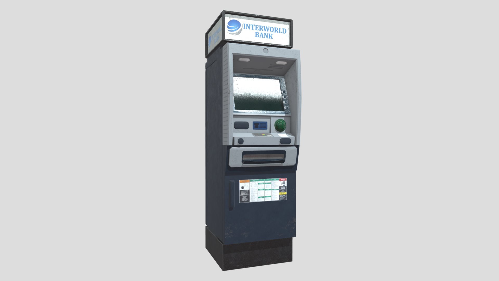 ATM / Bankomat Gameready Model ( AAA Quality ) , has 3 material variations , with everything made from scratch , its optimized and gameready model , includes low poly and high poly versions as well as one LOD , Unreal Engine Content Folder included ( 4.19 , 4.20 , 4.21 , 4.22 ,4.23 versions ) , and Unreal Engine / Unity / Vray / Arnold / Keyshot textures included with jpeg , png , targa and exr extensions , textures are 4K so you will be able to reduce it if you will need , includes fbx , obj , uasset files , great asset for your environments - ATM / Bankomat Gameready Model - 3D model by oguzhnkr 3d model