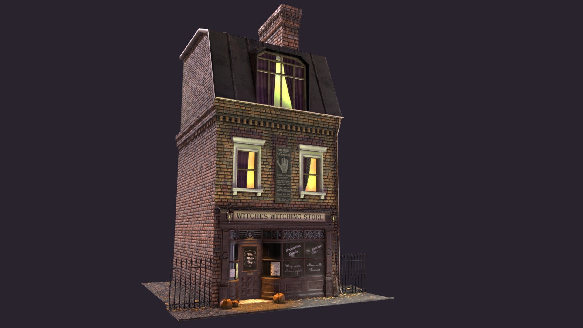 Witch Shop - Download Free 3D model by Novikova Oksana (@NovikovaOksana) 3d model