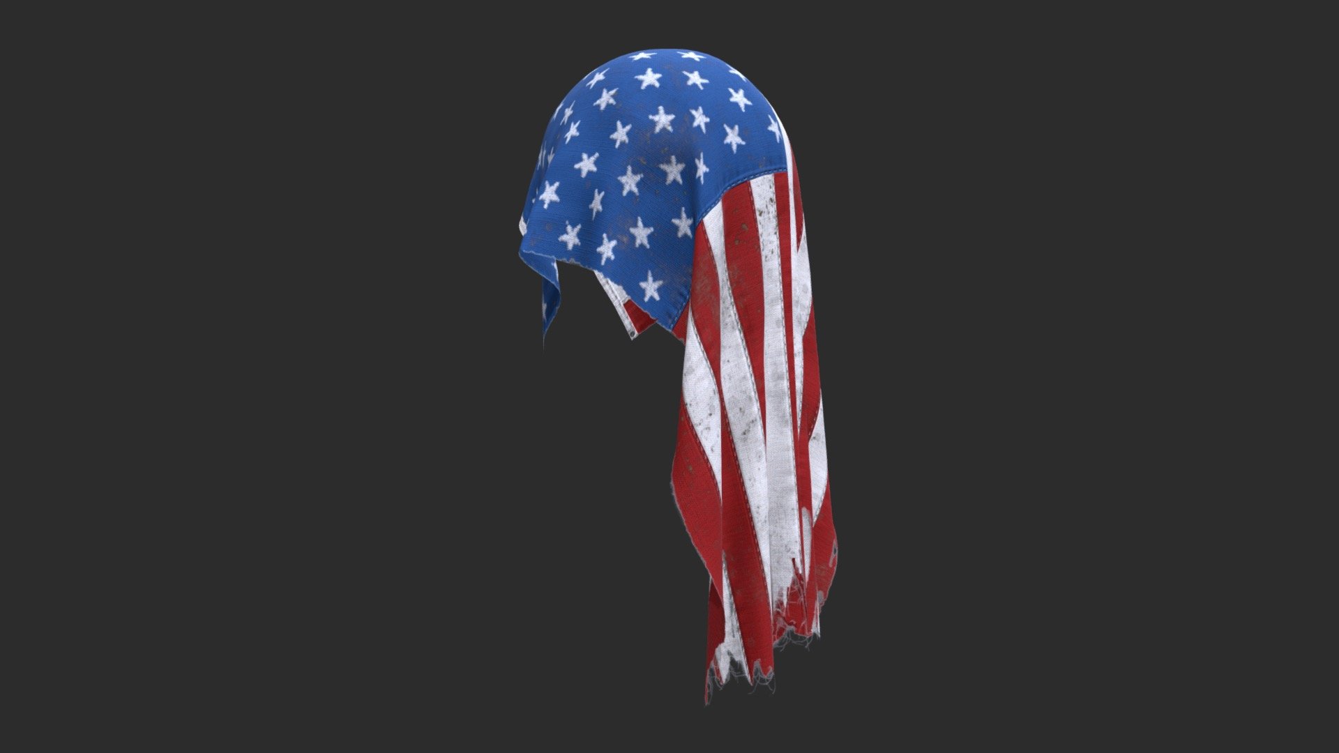 The 3D model of the American Flag (50 Stars) used from 1960 to today. The model includes 3 materials for clean version, dirty version and bloody version. All stars are in embroidery floss and many details as folds and wrinkles around all seams to get the most realistic fabric effect.

This flag represents the actual one used by USA.

The Textures Maps are in 2K and ready for PBR workflow.

This asset includes the Blender native file, an animated version in low-poly and some static pose variants. The textures includes 3 variants of the Flag : Clean, Dirty and Bloody.

ANIMATED ASSET




Objects : 1

Polygons : 36

Materials : 3

LODs : No

ANIMATIONS




Rigged : Yes (including armature and bones, no physics animations)

Actions : 2 (Simple in 138 frames - Natural in 575 frames)

Loop : Yes



STATIC ASSETS




Objects : 5

Polygons : 144 or 576

Materials : 3 (sames as the animated version)

LODs : Yes

Number of LODs : 2

 - US Flag 50 Stars 1960-Today - Buy Royalty Free 3D model by KangaroOz 3D (@KangaroOz-3D) 3d model