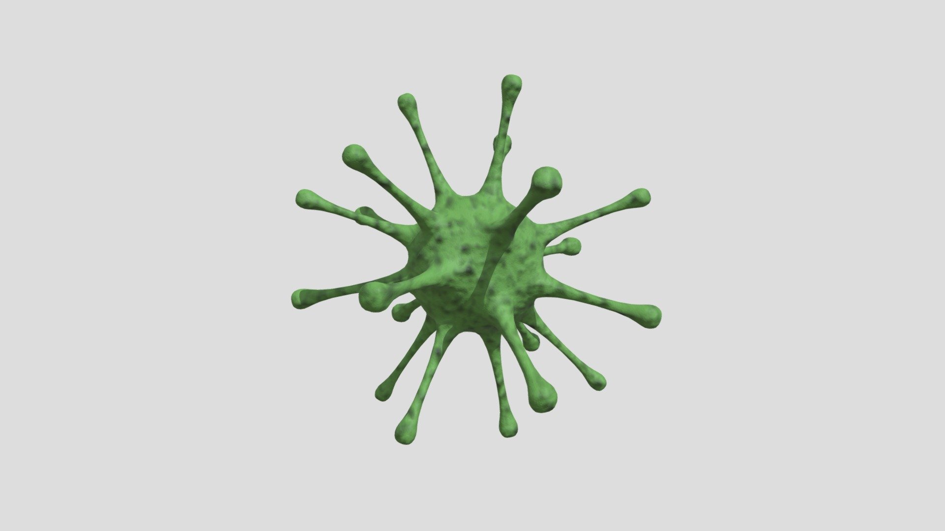 Textures: 2048 x 2048, Two colors on texture: Green and black colors.

Has Normal Map: 2048 x 2048.

Rigged.

Materials: 1 - Virus.

Smooth shaded.

Non-Mirrored.

Subdivision Level: 1

Origin located on middle-center.

Polygons: 10560

Vertices: 5282

Formats: Fbx, Obj, Stl, Dae.

I hope you enjoy the model! - Virus - Buy Royalty Free 3D model by ED+ (@EDplus) 3d model