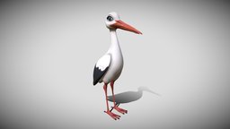 cartoon stork bird, africa, zoo, woman, fairytale, stork, cartoon, female, animal, anime