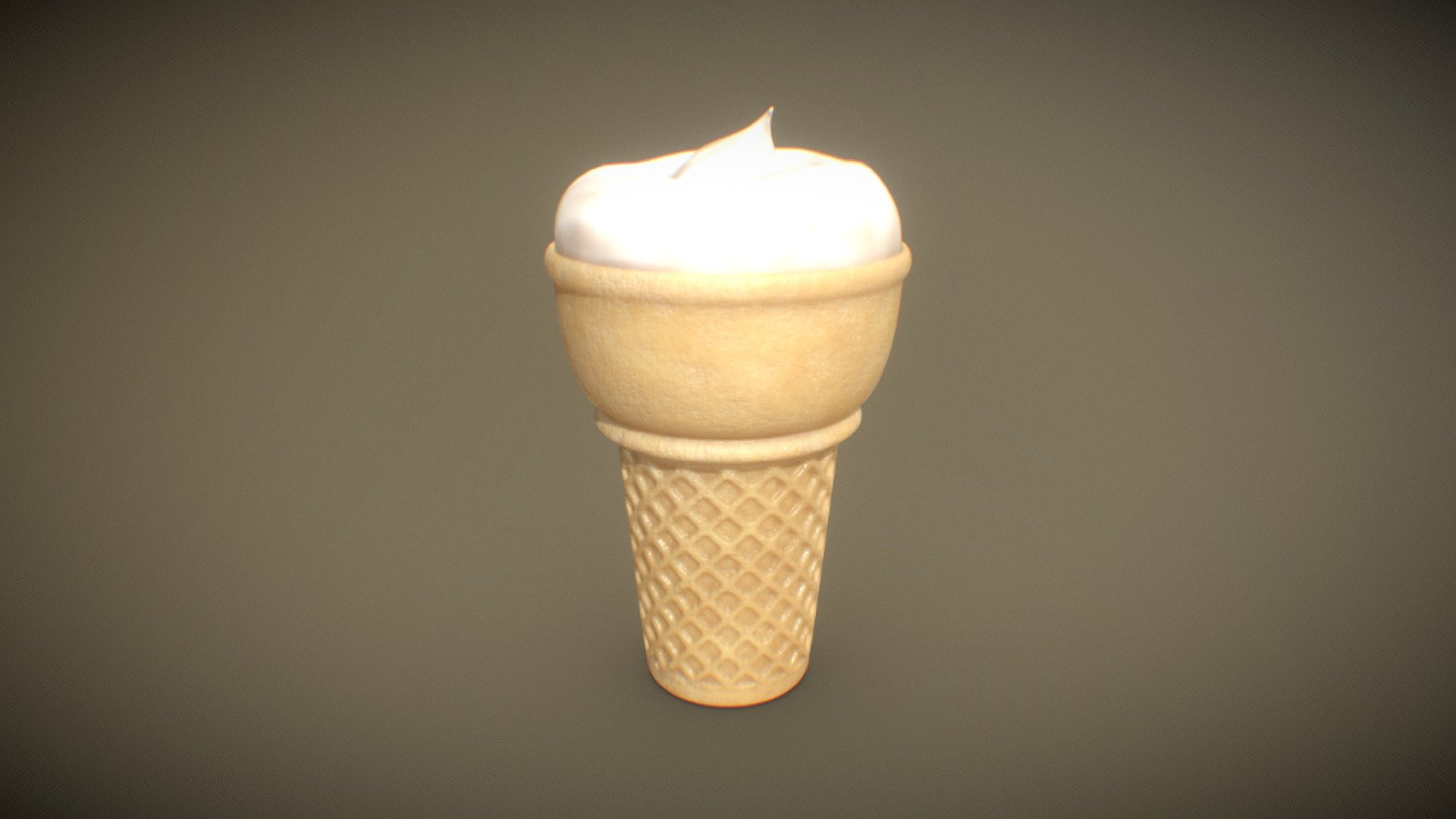 3D model of an Icecream in a wafer cone




Native format *.blend

Scene ready to render in Blender3D

Cycles and Eevee

FBX, ABC, DAE, STL and OBJ formats also available.

glTF .glb available

PBR Textures

Texture maps included

UV unwrapped

Units: metric

Dimensions: ~ 10x7x6cm

Textures: 4096x4096px

34948 vertices (subdiv level 2)

34944 faces (subdiv level 2)

2180 vertices (subdiv level 0)

2192 faces (subdiv level 0)
 - Icecream - 3D model by nacl 3d model