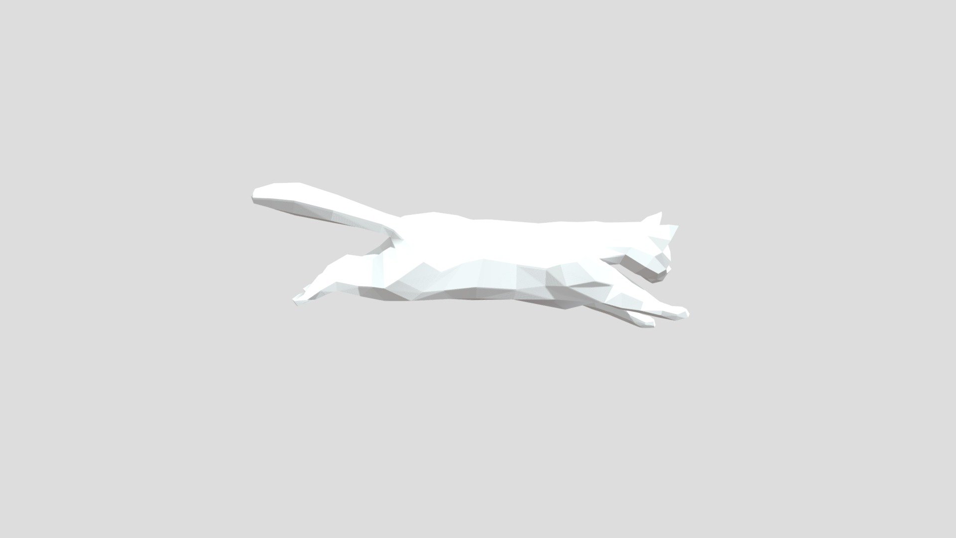 3d model low-poly cat animation run - cat Rigged - Download Free 3D model by Vr-cvantorium 3d model