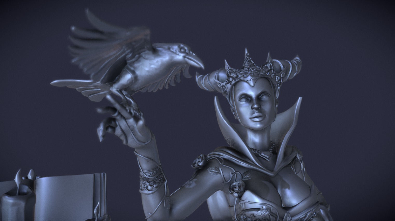 Version of Maleficent sculpted for Nocturna Models 3d model