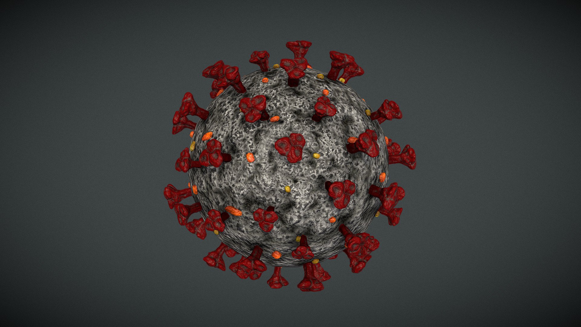 NEW UPDATE (11.08.2021)
-Added 4k textures,blender file,unreal ready fbx 

Contains 4k PBR Textures (4) : 

Blender File
Unreal Ready FBX

https://www.artstation.com/artwork/g2rVPP


Coronavirus disease 2019 (COVID-19) is a contagious disease caused by severe acute respiratory syndrome coronavirus 2 (SARS-CoV-2). The first case was identified in Wuhan, China, in December 2019. It has since spread worldwide, leading to an ongoing pandemic 3d model