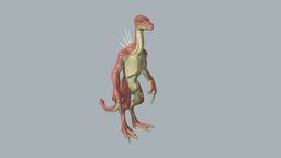 Drepanoid lizard, alien, reptile, 3d-animation, creaturedesign, 3d-art, creature-monster, creature, animal, animation