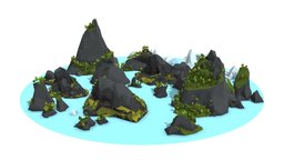 Islands rocks, island, islands, iceberg, glacier, village, icebergs