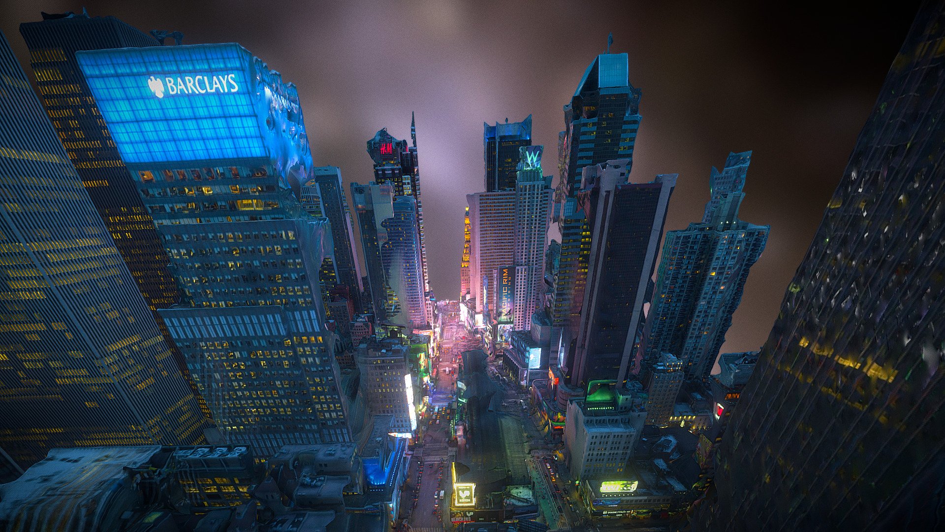 NYC New York city boulevard avenue street downtown skyscrapers skyline at night

Experimental vr, reconstructed from 8K drone footage only, looks best when moving straight in one direction (as with annotations).

2x16K textures

Consider 🎁 me a coffee https://www.buymeacoffee.com/matousekfoto - New York blvd 3d model