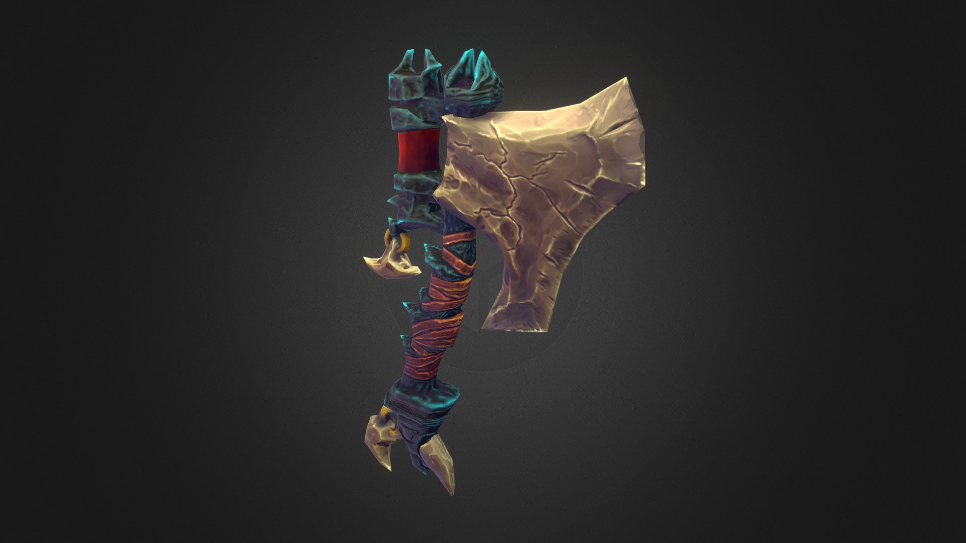 I tried my hand at remaking an axe from a previous assessment now having learned the fundamentals of ZBrush and I'm hoping it's the first of many I'll be creating. I got rid of the teeth, they weren't working for me :)

Free to download to do as you will with it 3d model