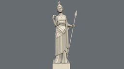 Minerva Statue greek, statue, minerve, minerva, gameasset, gameready