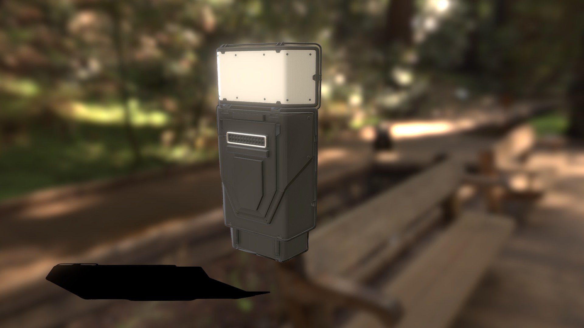 Low Poly 3D model of a riot shield.
The glass is transparent 3d model