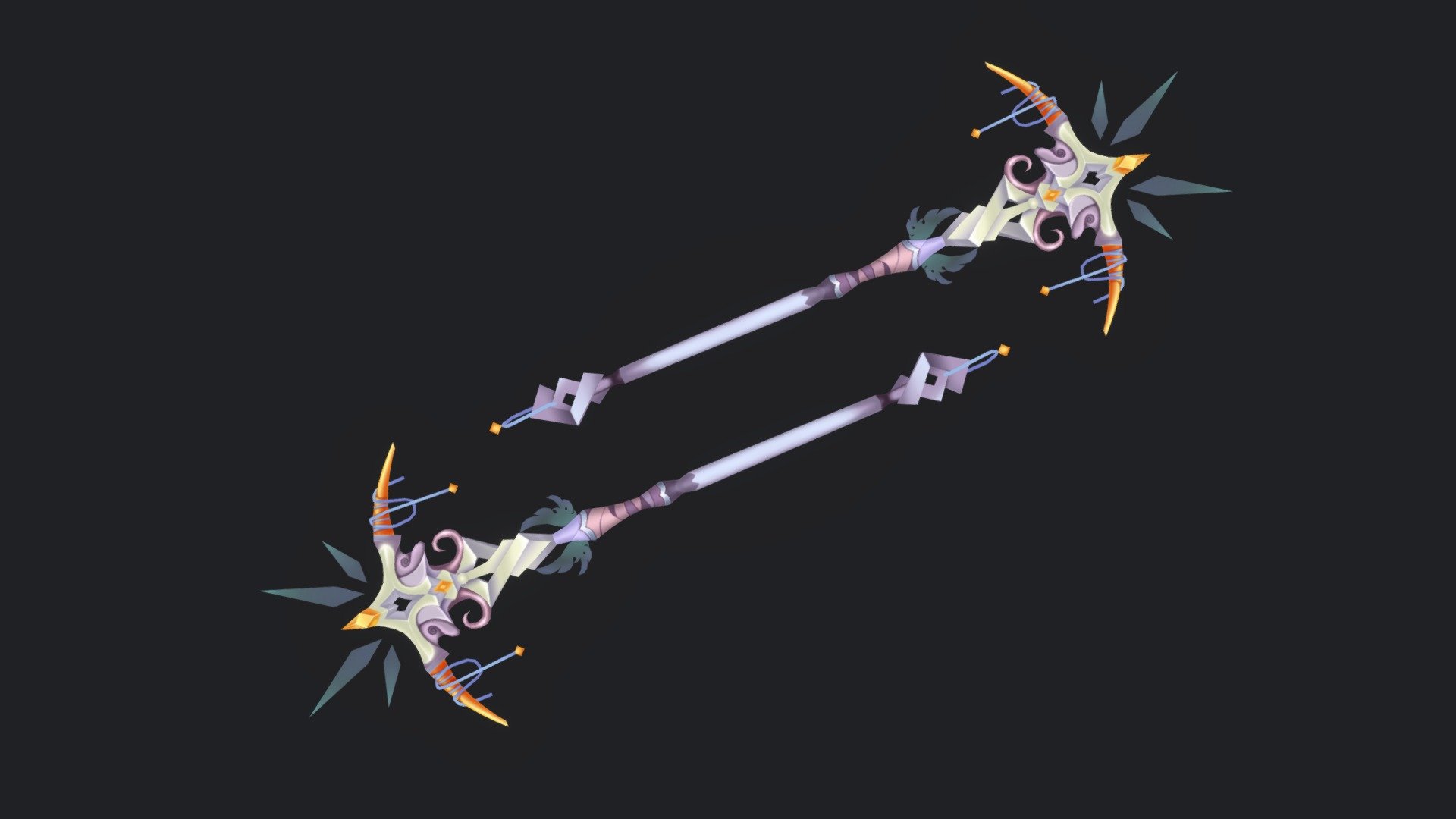 Software : 3dsmax, Photoshop 
POlycount : 2188tris 
Texture : 1024x1024 
Student : Oanh.Vo 

See more https://bitbot.vn/ - Low Poly Sword 01 by Bitbot Studio - 3D model by BitBot Studio (@bitbotstudio) 3d model