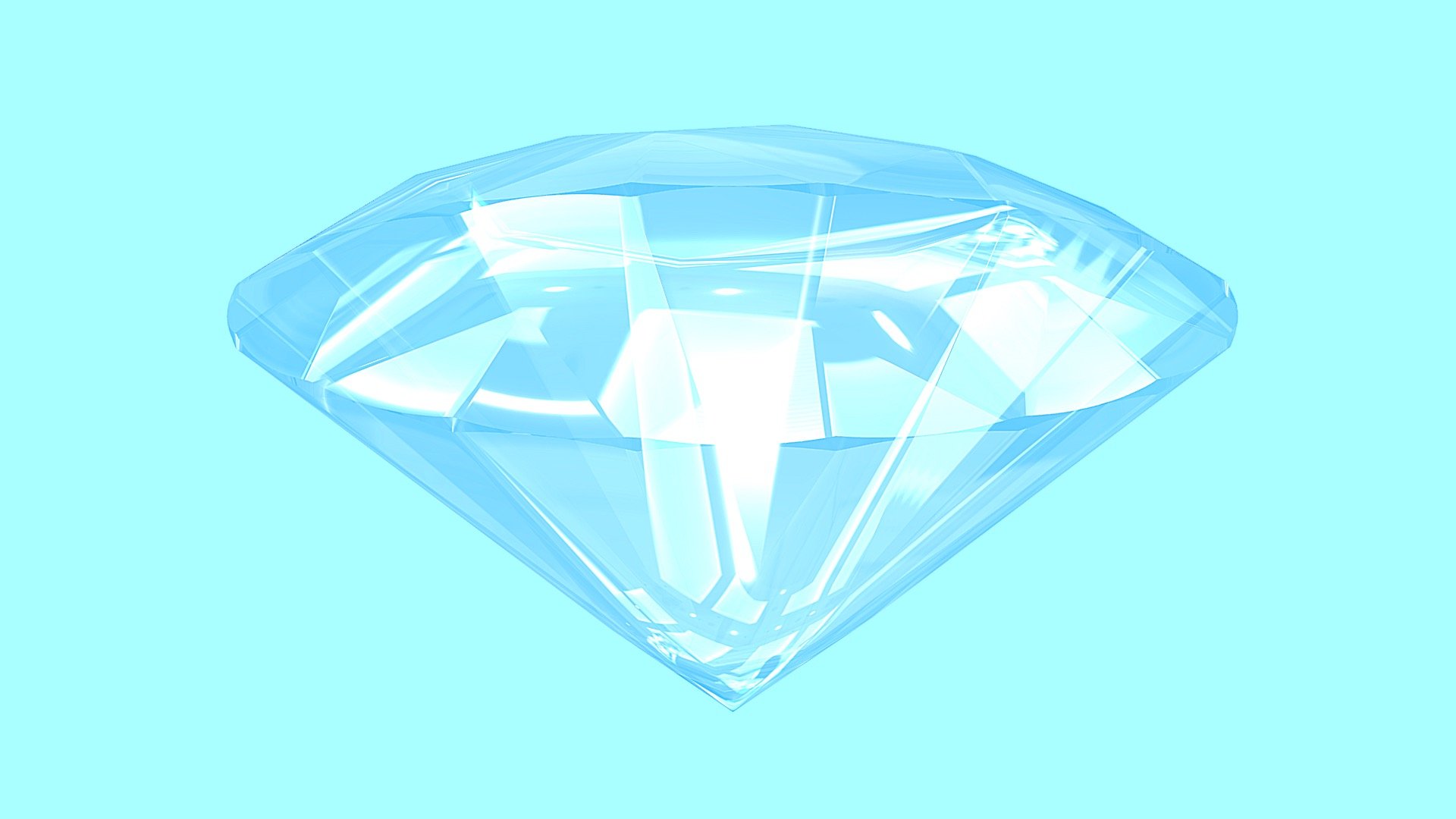 This a model of the diamond from my diamond ring. This was an experiment to see what types of things I can do with the new rendering settings I discovered. 

Model for personal–not commercial–use only. If you reference it in any way, please provide credit in the description! - Diamond - Download Free 3D model by Calfan 3d model