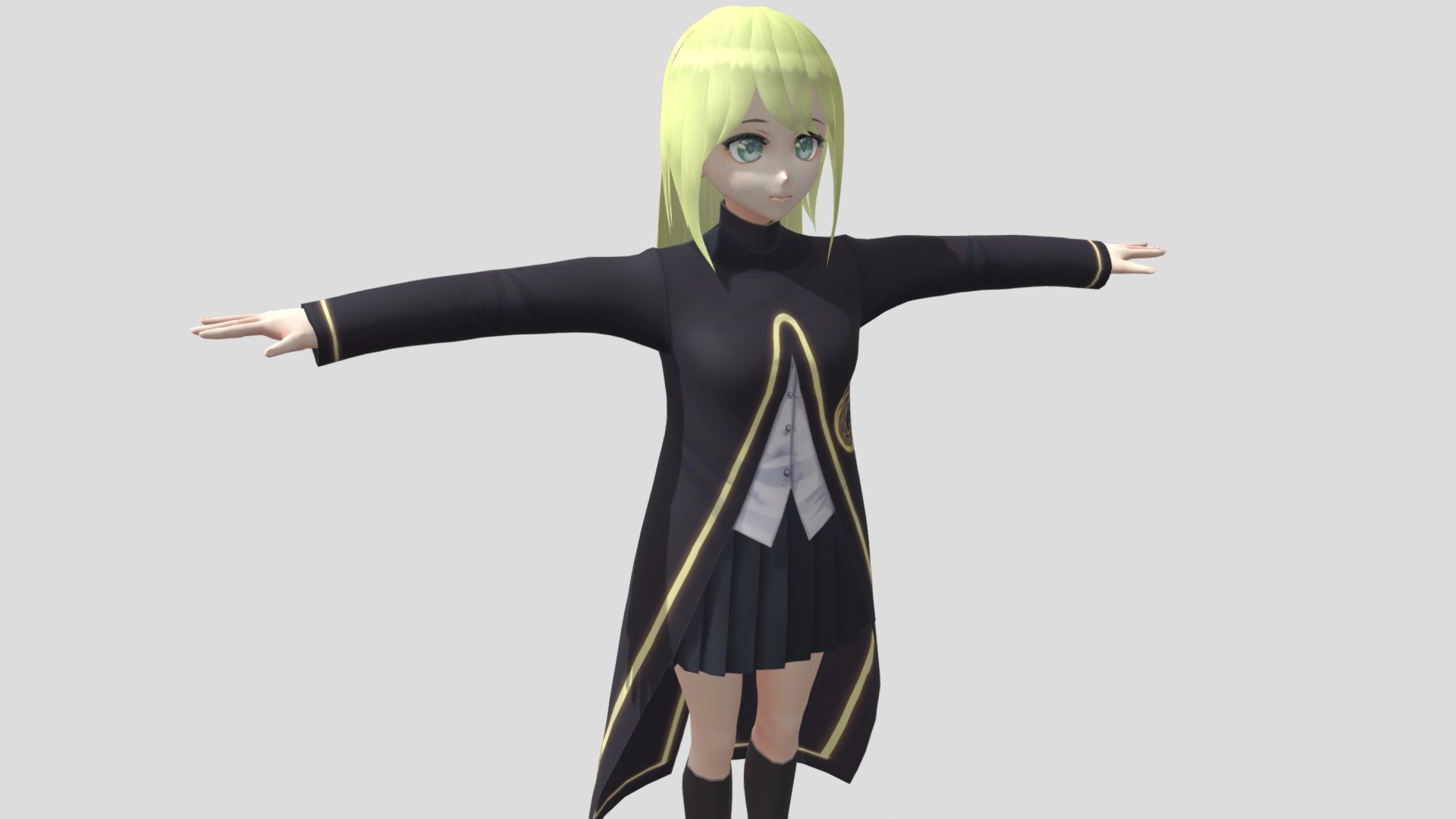 Model preview



This character model belongs to Japanese anime style, all models has been converted into fbx file using blender, users can add their favorite animations on mixamo website, then apply to unity versions above 2019



Character : Regina

Verts:14906

Tris:22464

Fifteen textures for the character



This package contains VRM files, which can make the character module more refined, please refer to the manual for details



▶Commercial use allowed

▶Forbid secondary sales



Welcome add my website to credit :

Sketchfab

Pixiv

VRoidHub
 - 【Anime Character】Regina (Majo/Unity 3D) - Buy Royalty Free 3D model by 3D動漫風角色屋 / 3D Anime Character Store (@alex94i60) 3d model