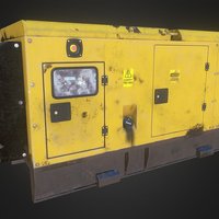 Old Diesel Generator work, generator, unreal, artifact, diesel, rusted, ready, cracked, damaged, next, gen, realistic, old, environments, texturing, unity, asset, game, 3d, art, pbr, substance-painter, low, poly, hardsurface, gameasset, digital, electric, environment