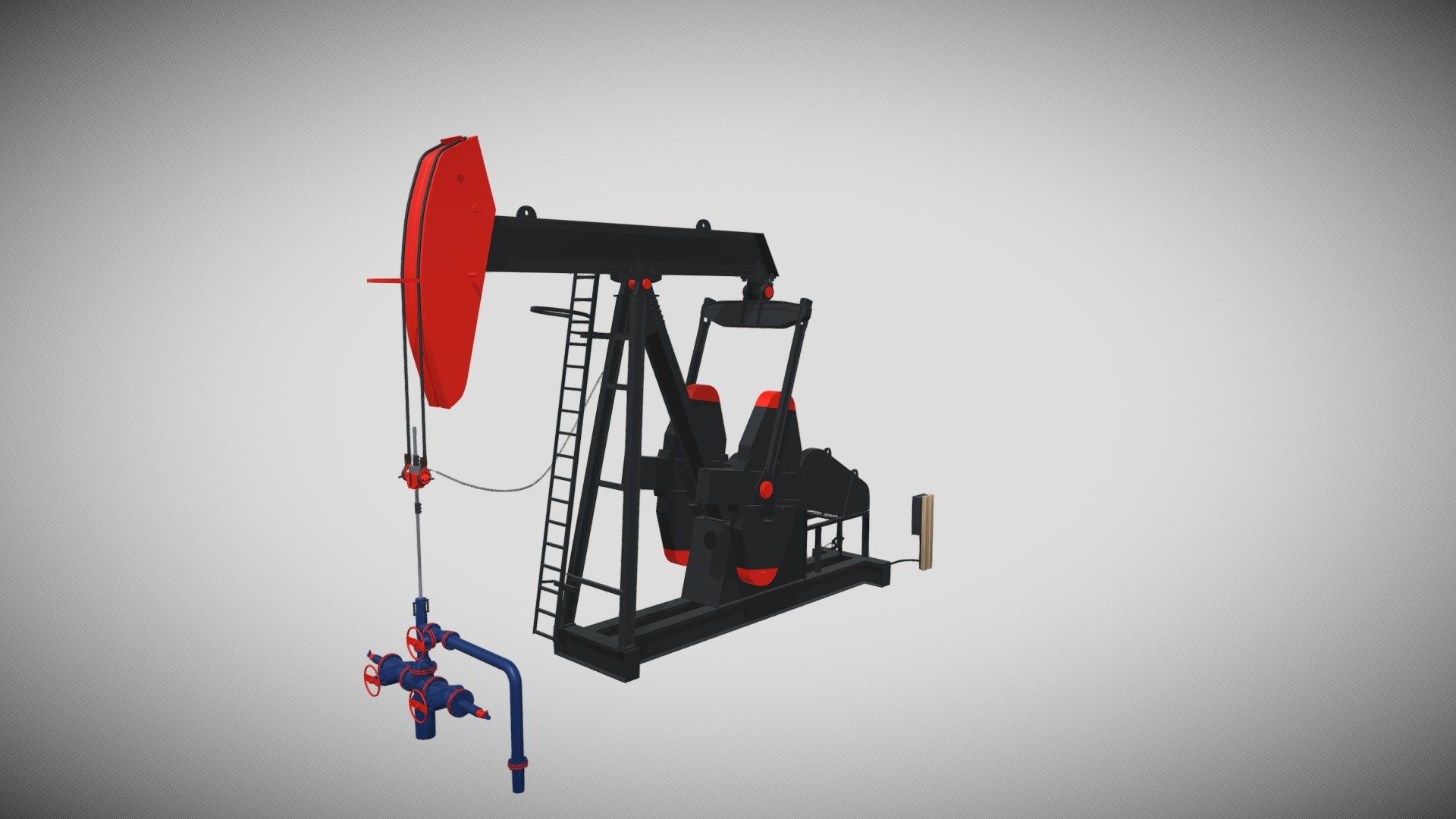 Detailed model of a Conventional Pumpjack, modeled in Cinema 4D.The model was created using approximate real world dimensions.

The model has 370,141 polys and 362,891 vertices.

An additional file has been provided containing the original Cinema 4D project file, textures and other 3d export files such as 3ds, fbx, obj and stl 3d model