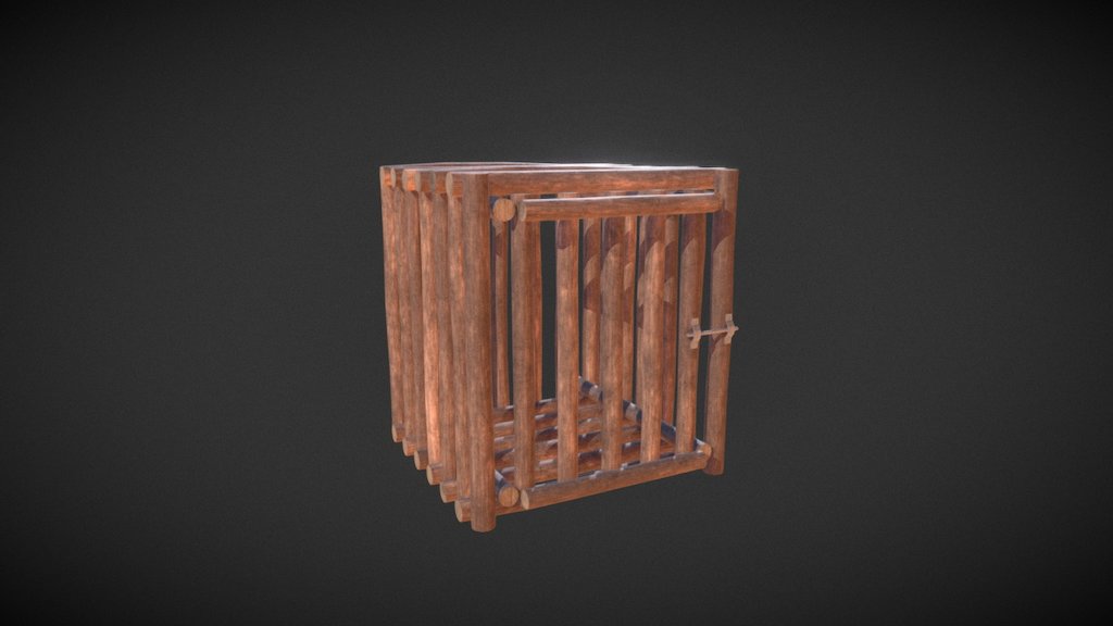 Prisoner Cage - Cage - 3D model by Morten Wivelsted (@moonie) 3d model