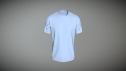 Mens Loose Fit Short Sleeve Round Neck T- Shirt