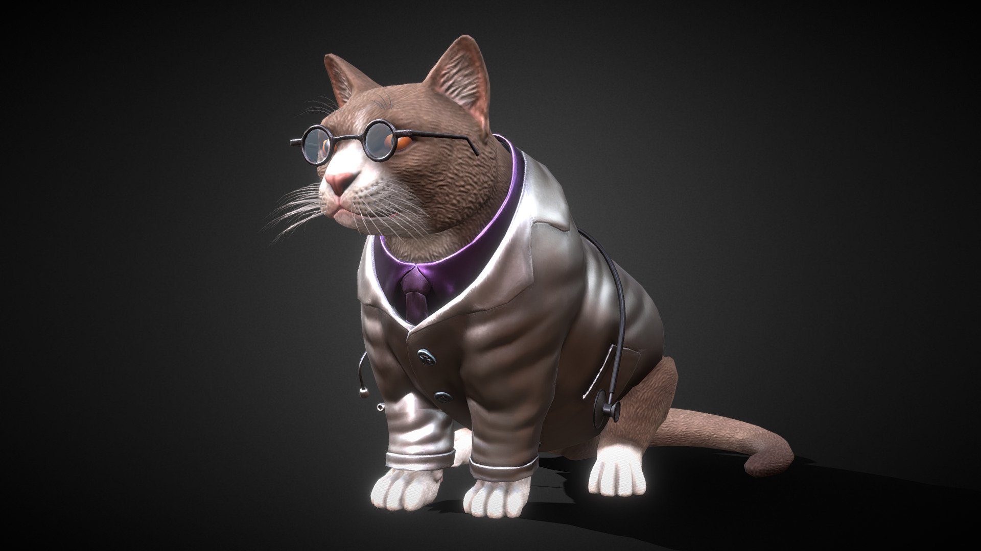 Felis catus. a Munchkin doctor avatar for Vrchat game. Play as a sweet doctor cat. 
- Gme ready asset- - Munchkin doctor - Buy Royalty Free 3D model by Exmoor beast (@Exmoorbeast) 3d model