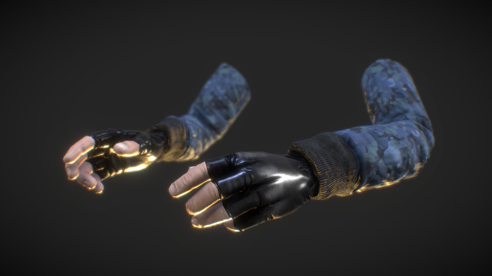 Just a retextured version of :
https://sketchfab.com/3d-models/fps-arms-08ec4403a47645d8ad80633abf13d39d

4k textures

weapons and animations coming soon.....

note : if you dont like me to re-texturing or re-upleading your models just nofity me and i will gladly remove it

all right goes to : 3DMaesen - FPS Arms - Download Free 3D model by J_ (@J_0) 3d model