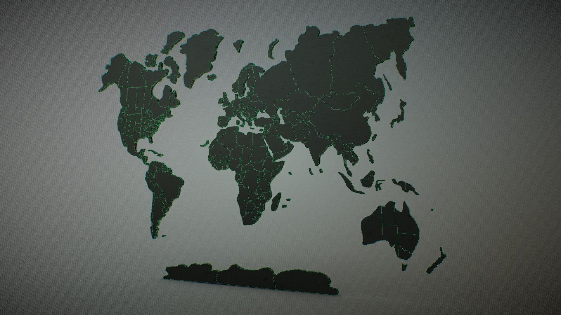 Full world map referance.
All the countries are sepatrate onjects!
UVed.
Face sets.
Texture is just for referance (8k) - Full World Map Puzzle tiles - Buy Royalty Free 3D model by DeepDown 3d model