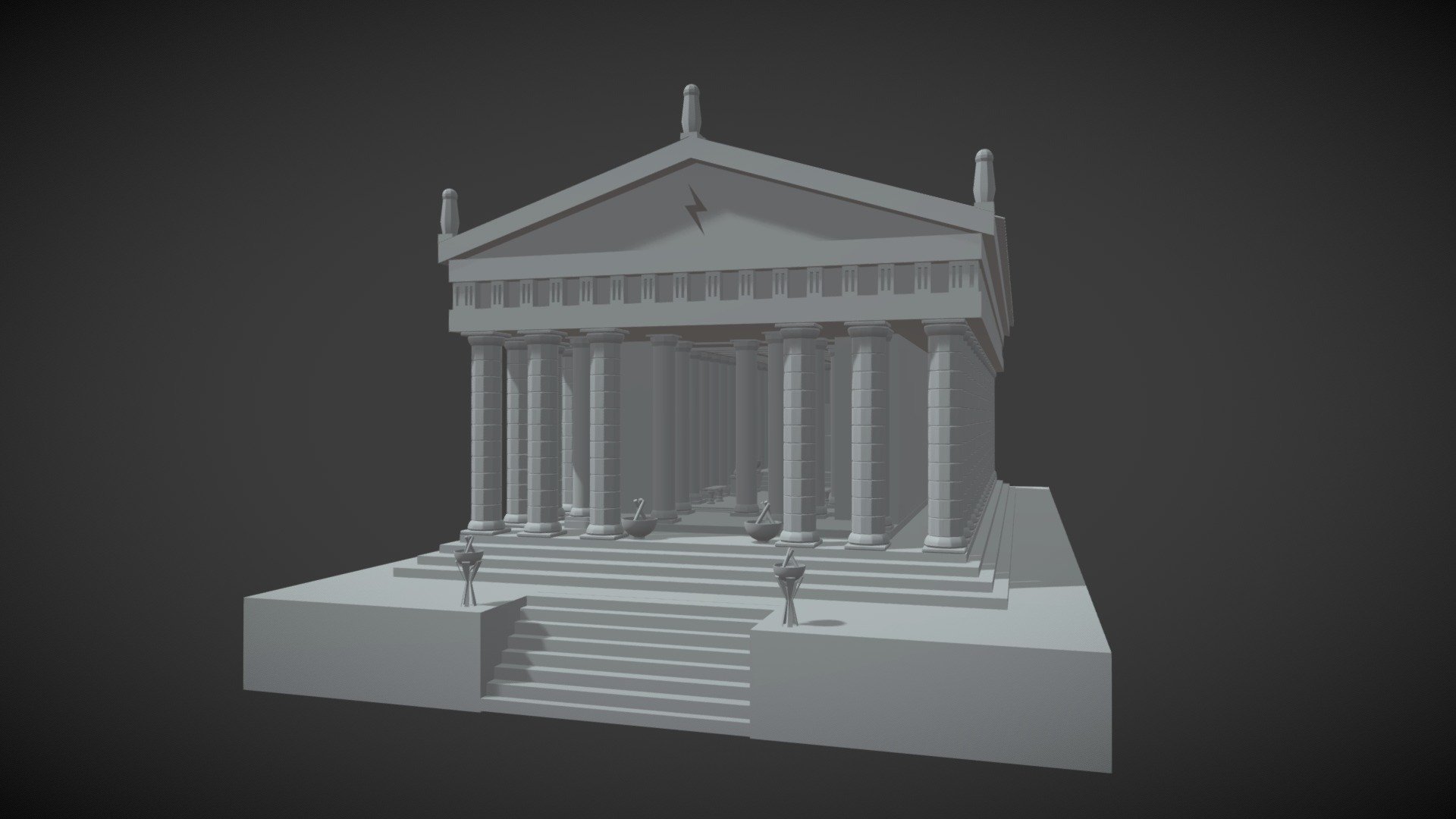 Zeus Parthenon - 3D model by pistachio3D 3d model