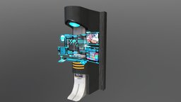 Hololens Control Panel Concept productdesign, substance-designer, 3d-model, pbr-texturing, maya, zbrush