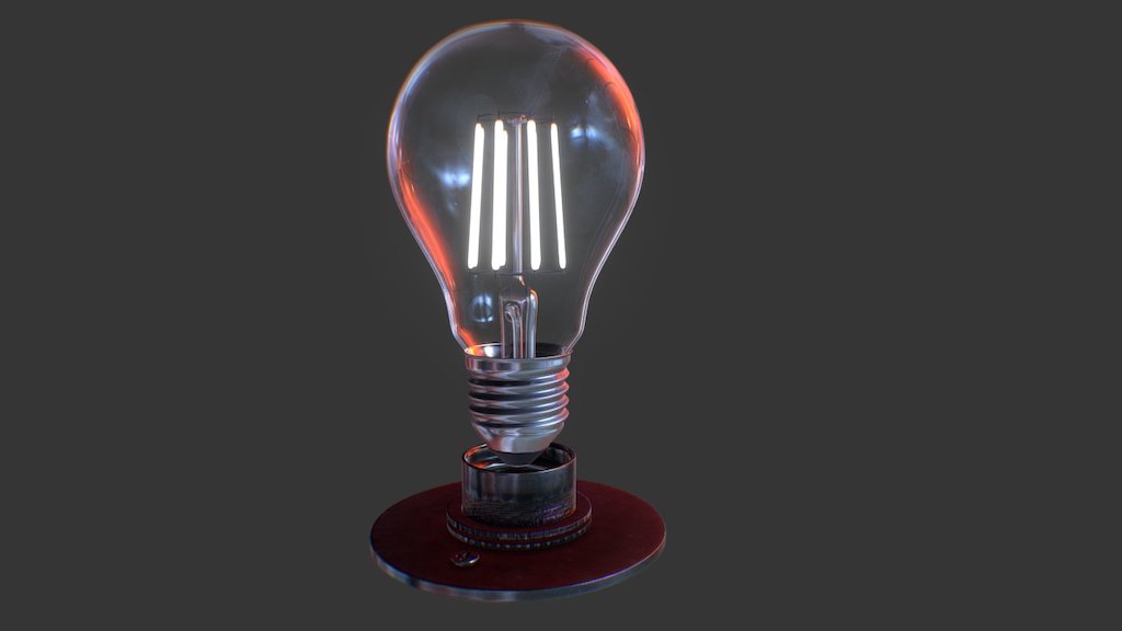 An LED Filament light bulb I created for a Broadway/Marquee style 3d font. I used Blender for modeling and Substance Painter to create the textures. Check out the final product at www.epic3dfonts.com.

:) - Light Bulb - 3D model by Dave 3D (@Chunweh) 3d model