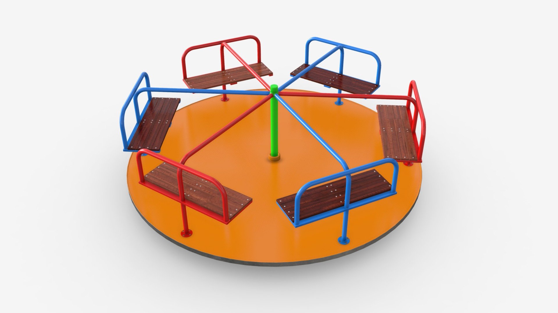 Merry-go-round carousel 05 - Buy Royalty Free 3D model by HQ3DMOD (@AivisAstics) 3d model