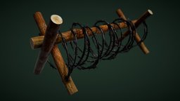 Barbed Wire trap, ww2, wire, worldwar2, barbwire
