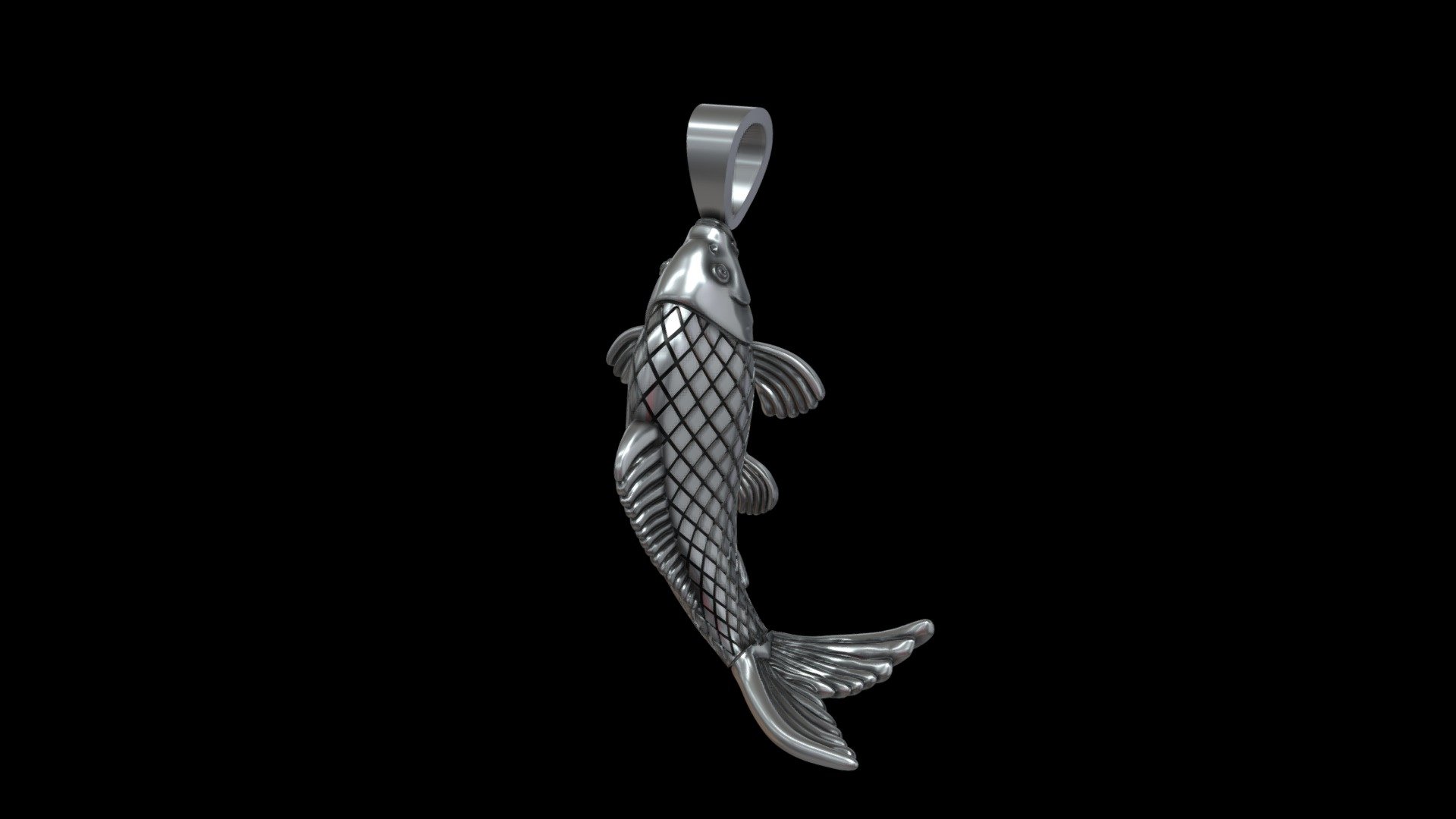 Realistic liiking carp fish pendant 3d model for 3d printing and lostwax casting in silver or gold.
Ready to print. 

**Dimensions:

height 43.8 mm
width 33mm
Approx. Weight:

sterling silver 925 - 15g
14 k gold (585) - 22 g** - Fish pendant for fisher - Buy Royalty Free 3D model by jewelmodel.net (@iCADs) 3d model