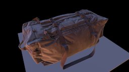 Military Bag photogrammetry-3dscan-scan-lowpoly
